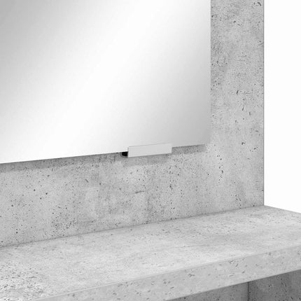 Sängrum Smyckesbord med låda Betonggrå 80 x 39,6 x 135 cm