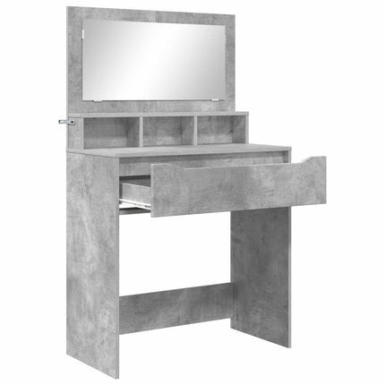Sängrum Smyckesbord Betonggrå 80 x 39,6 x 135 cm
