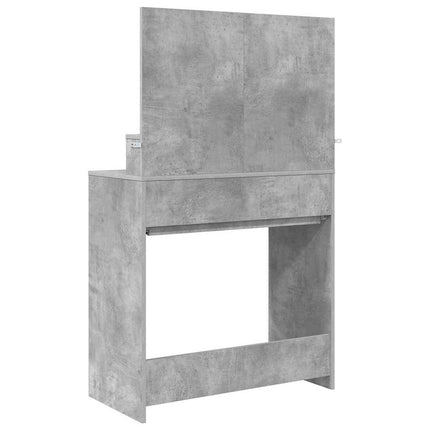 Sängrum Smyckesbord med låda Betonggrå 80 x 39,6 x 135 cm