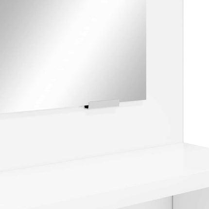 Sängrum Smyckesbord med låda Högblanka vita 80 x 39,6 x 135 cm