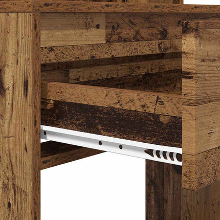 Sängrum Smyckesbord med låda Gammalt trä 80 x 39,6 x 135 cm
