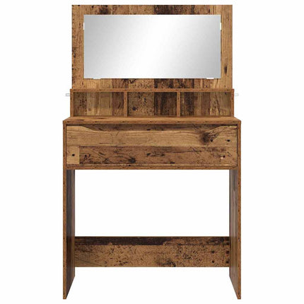 Sängrum Smyckesbord med låda Gammalt trä 80 x 39,6 x 135 cm