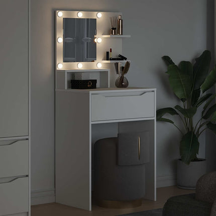 Sängrum Smyckesbord Vit 80 x 39,6 x 135 cm Konstruerat trä