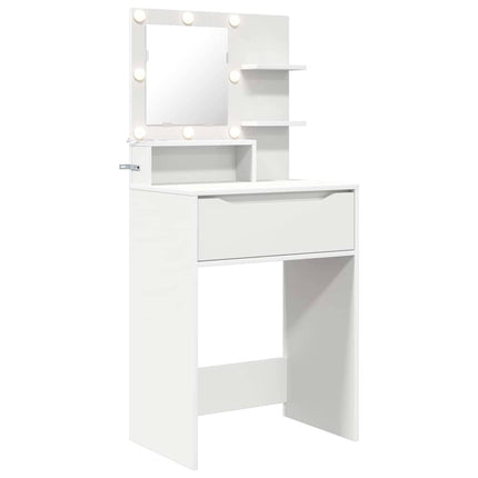 Sängrum Smyckesbord Vit 80 x 39,6 x 135 cm Konstruerat trä