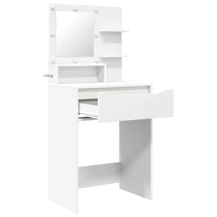 Sängrum Smyckesbord Vit 80 x 39,6 x 135 cm Konstruerat trä