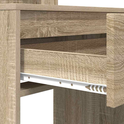 Sängrum Smyckesbord med låda Sonoma-ek 80 x 39,6 x 135 cm