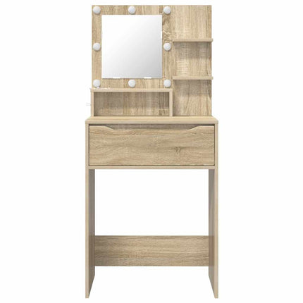 Sängrum Smyckesbord med låda Sonoma-ek 80 x 39,6 x 135 cm