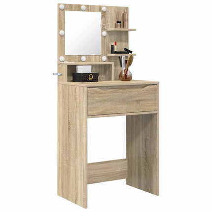 Sängrum Smyckesbord med låda Sonoma-ek 80 x 39,6 x 135 cm