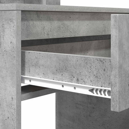 Sängrum Smyckesbord Betonggrå 80 x 39,6 x 135 cm