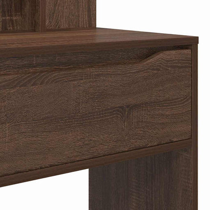 Sängrum Smyckesbord Brun Ek 80 x 39,6 x 135 cm Konstruerat trä
