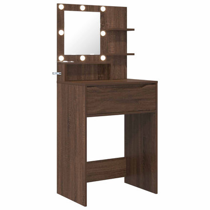 Sängrum Smyckesbord Brun Ek 80 x 39,6 x 135 cm Konstruerat trä