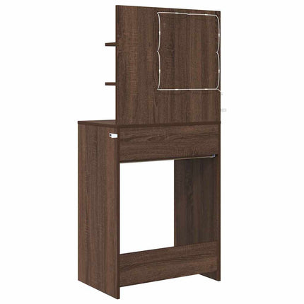 Sängrum Smyckesbord Brun Ek 80 x 39,6 x 135 cm Konstruerat trä