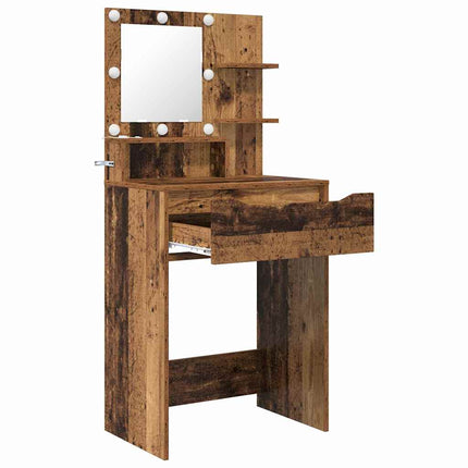 Sängrum Smyckesbord med låda Gammalt trä 80 x 39,6 x 135 cm