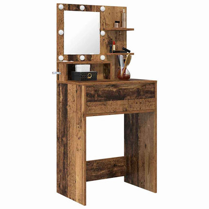 Sängrum Smyckesbord med låda Gammalt trä 80 x 39,6 x 135 cm