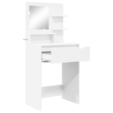 Sängrum Smyckesbord Vit 80 x 39,6 x 135 cm Konstruerat trä