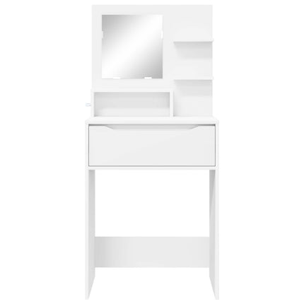 Sängrum Smyckesbord Vit 80 x 39,6 x 135 cm Konstruerat trä