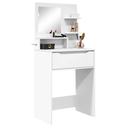 Sängrum Smyckesbord Vit 80 x 39,6 x 135 cm Konstruerat trä