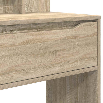 Sängrum Smyckesbord Sonoma-ek 80 x 39,6 x 135 cm