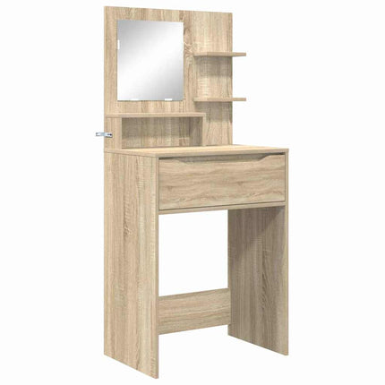 Sängrum Smyckesbord med låda Sonoma-ek 80 x 39,6 x 135 cm