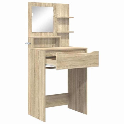 Sängrum Smyckesbord med låda Sonoma-ek 80 x 39,6 x 135 cm
