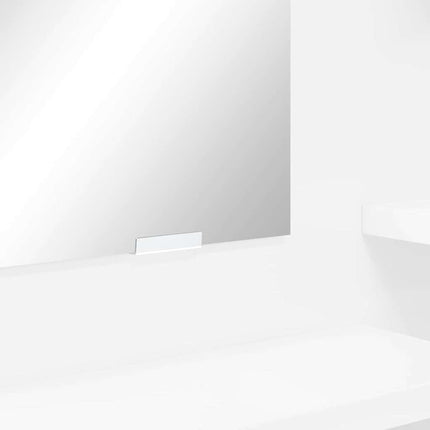 Sängrum Smyckesbord med låda Högblanka vita 80 x 39,6 x 135 cm