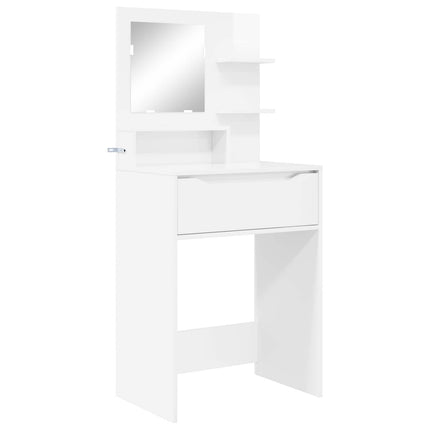 Sängrum Smyckesbord Högblanka vita 80 x 39,6 x 135 cm