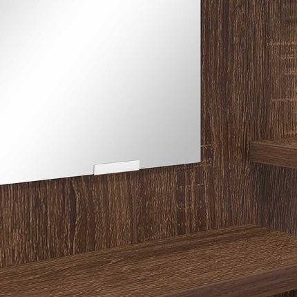 Sängrum Smyckesbord Brun Ek 80 x 39,6 x 135 cm Konstruerat trä