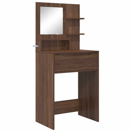 Sängrum Smyckesbord Brun Ek 80 x 39,6 x 135 cm Konstruerat trä