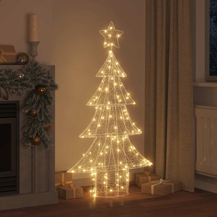 Julgran med 160 LED-lampor Varmvit 150 cm Akryl