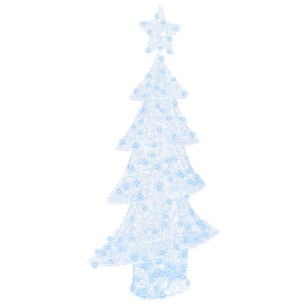 Julgran med 160 LED-lampor Kallvit 150 cm Akryl
