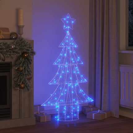 Julgran med 160 LED-lampor Blå 150 cm Akryl