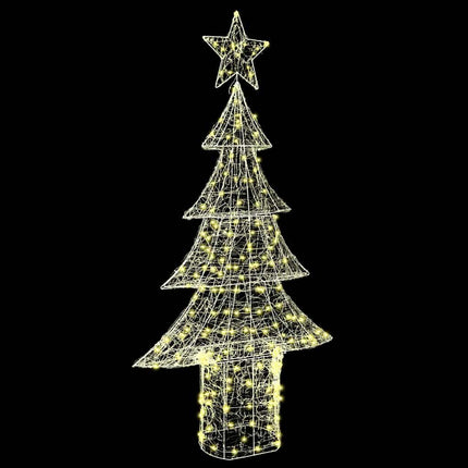 Julgran med 240 LED-lampor Varmvit 150 cm Akryl