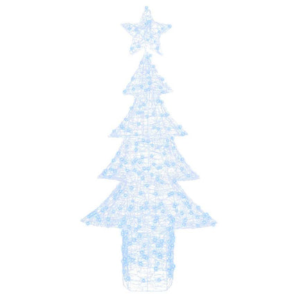 Julgran med 240 LED-lampor Kallvit 180 cm Akryl