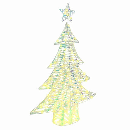 Julgran med 120 LED-lampor Varmvit 120,5 cm PET