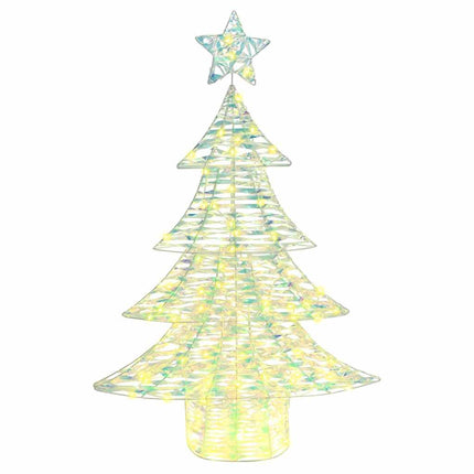 Julgran med 120 LED-lampor Varmvit 120,5 cm PET