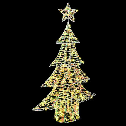 Julgran med 120 LED-lampor Varmvit 120,5 cm PET