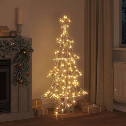Julgran med 160 LED-lampor Varmvit 150 cm PET