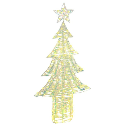 Julgran med 240 LED-lampor Varmvit 181 cm PET
