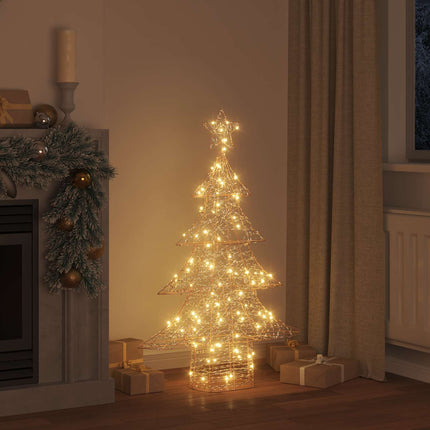 Julgran med 120 LED-lampor Varmvit 120,5 cm PET