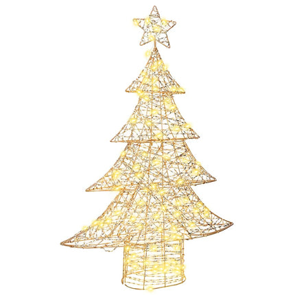 Julgran med 120 LED-lampor Varmvit 120,5 cm PET