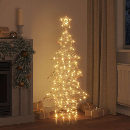 Julgran med 160 LED-lampor Varmvit 151 cm PET