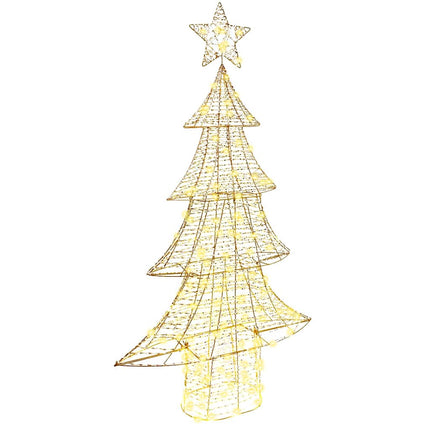Julgran med 160 LED-lampor Varmvit 151 cm PET