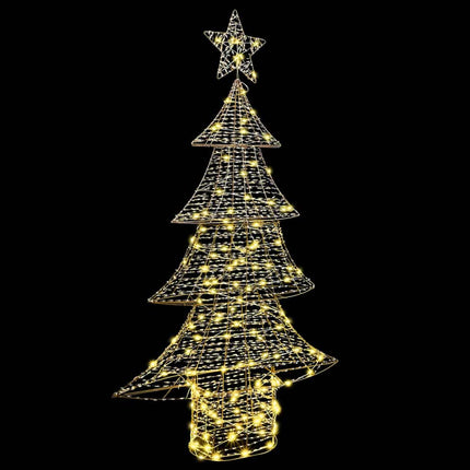 Julgran med 160 LED-lampor Varmvit 151 cm PET
