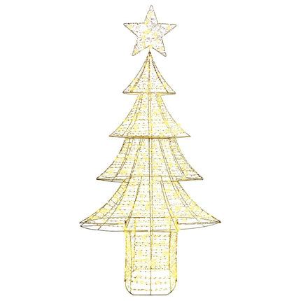 Julgran med 240 LED-lampor Varmvit 181 cm PET
