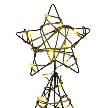 Julgran med 120 LED-lampor Varmvit 150 cm Rotting