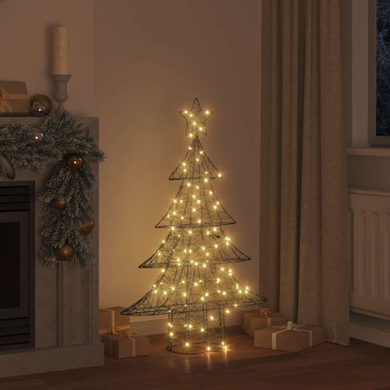 Julgran med 120 LED-lampor Varmvit 150 cm Rotting