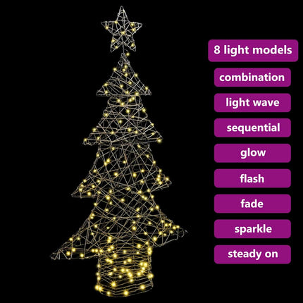 Julgran med 160 LED-lampor Varmvit 150 cm Rotting