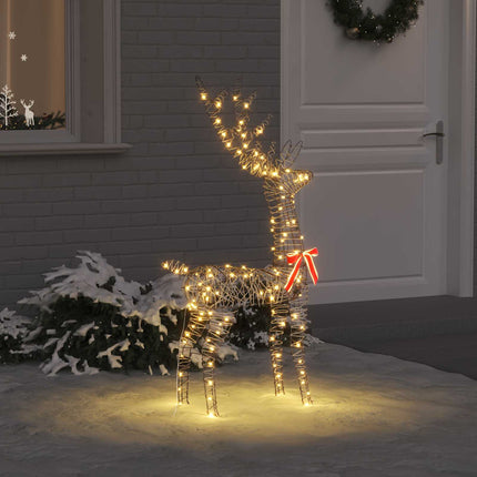 3D ren med 140 LED-lampor Varmvit 70 x 41 x 128 cm Rotting