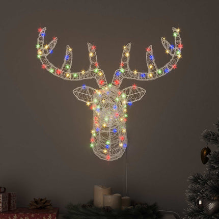 Renhuvud med 140 LED-lampor färgstark 68 x 36,5 x 62,5 cm Akryl