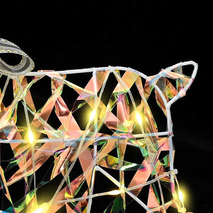 LED Renar med 60 LED-lampor 3 pcs Varmvit PET